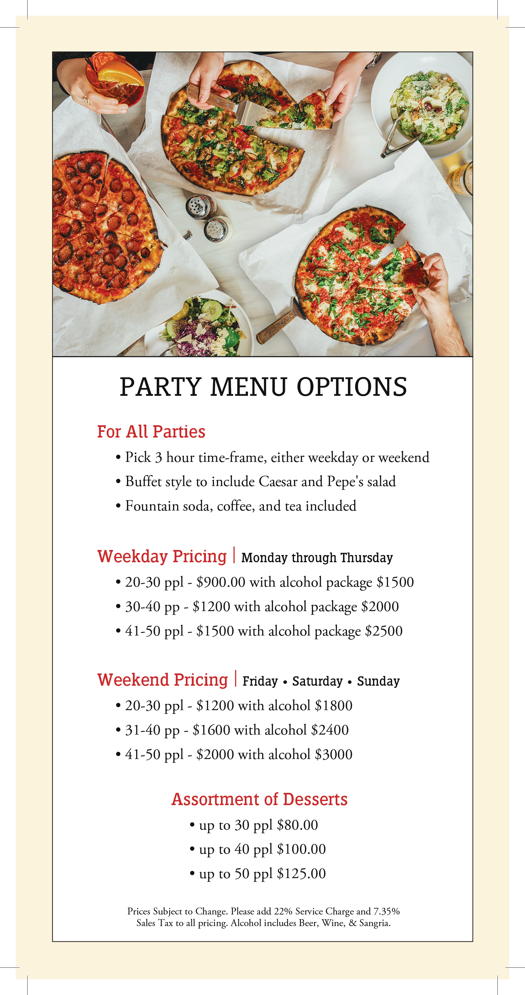 Details about the private parties